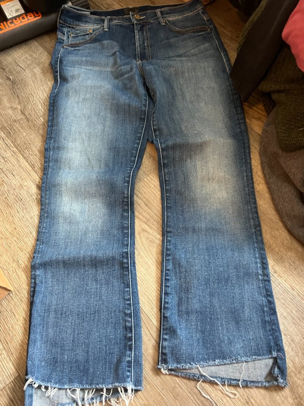 Mother insider step crop fray jeans size 28 - Picture 3 of 11